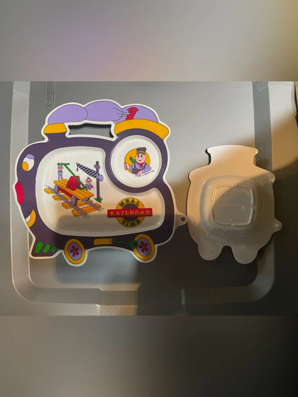 Oneida Railroad Mealtime Melamine Dish & Bowl Oneida 1994